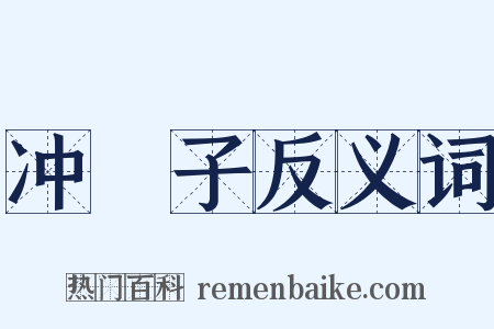 冲殻子反义词是什么意思的图片